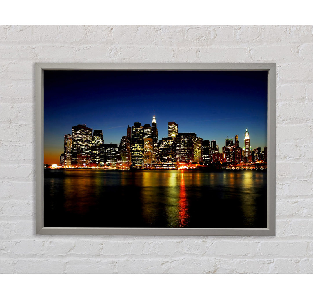 Gerahmtes Poster New York City Ansicht von Jersey