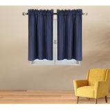 Chris-Laurell Polyester Semi Sheer Curtain Pair