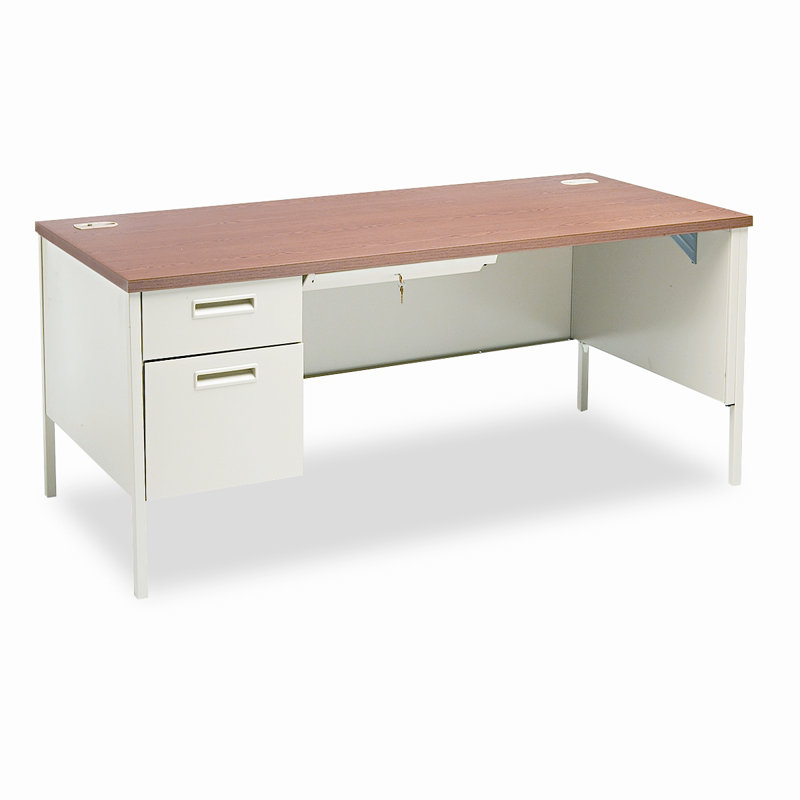 Bureau Metro Classic, Acajou / bleu, Retour à gauche
