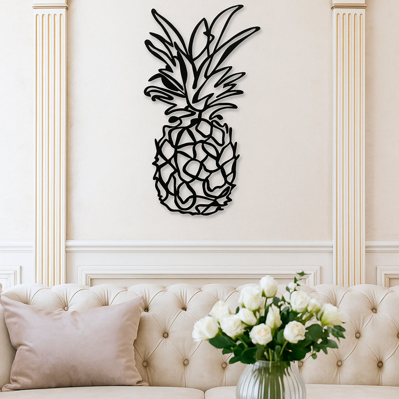 Metal Pineapple Decorative Wall Decor
