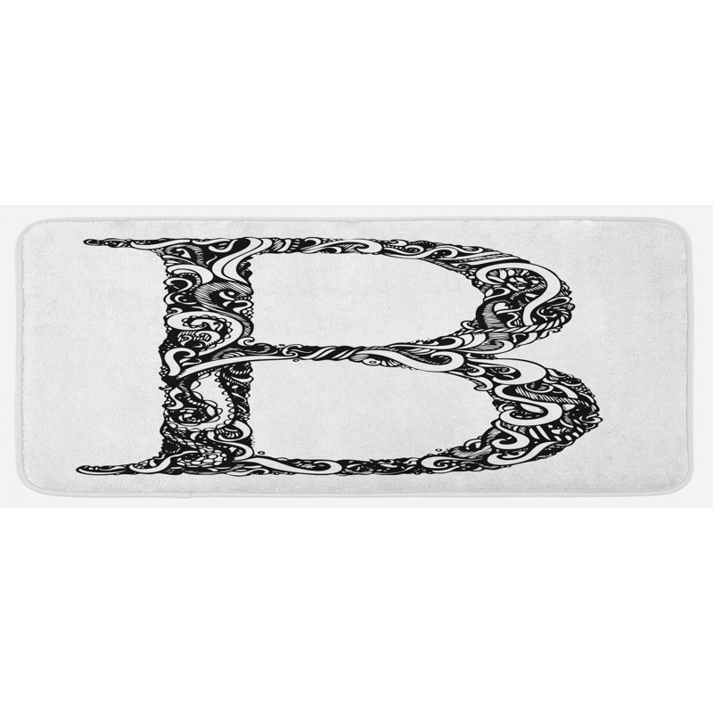 Tapis de cuisine noir et blanc
