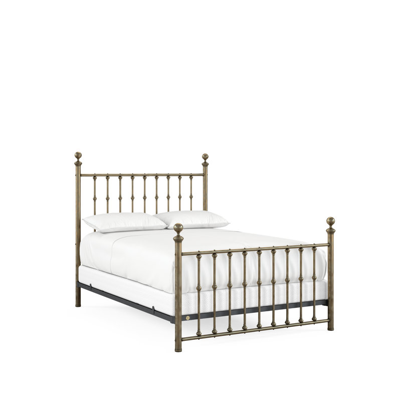 104 Palisade Bed | Complete Standard, Queen, Aged Brass Lacquered