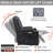 Large Power Lift Recliner Chair With Massage And Heat For Elderly, Overstuffed Wide Recliners, Heavy Duty Motion Mechanism With USB And Type C Ports, 2 Steel Cup Holders, Gray-1393833543