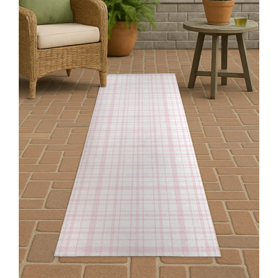 Liz Plaid Non-Slip Outdoor Rug