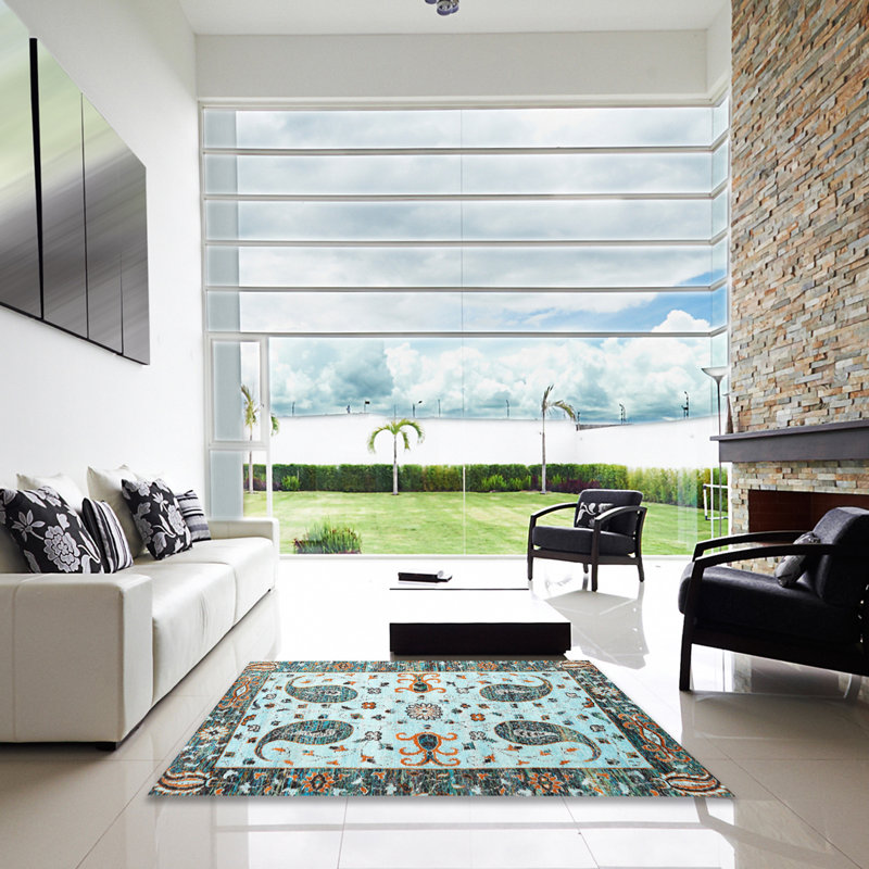 Paisley Indoor Rug, Square 4'