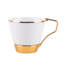 Ensemble de 12 tasses à café et soucoupes espresso Golden Wave pour 6 pers.