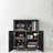 Modern Printer Stand With Locking Wheels And Filing Shelves,Open Storage Shelf For Letter/Legal/A4 Size Files-114237840