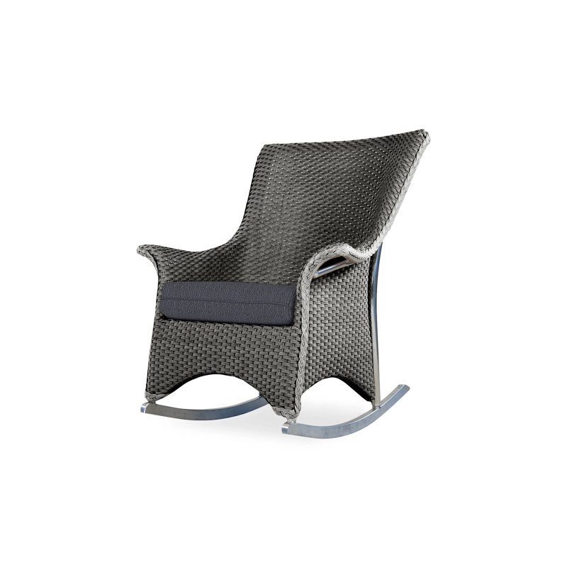 Mandalay Outdoor Rocker Chair, Canvas Birdseye Sunbrella® Canvas, Bark