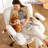 28.3" Wide Upholstered Office Chair With Wheels For Home Office,Vanity, Apartment Dorms-1531339958