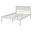 Base de lit plateforme avec tête de lit, support à lattes de bois, aucun sommier requis-1673847046-1673847049