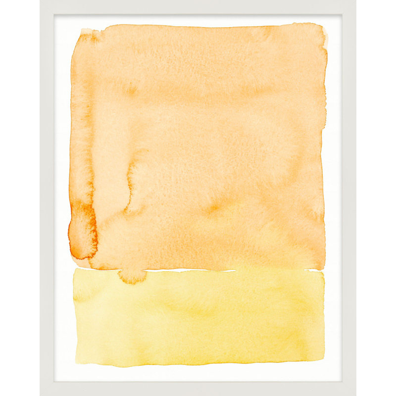 Orange Sky Painting by Jacques Pilon, 50" H x 40" W, White Wood