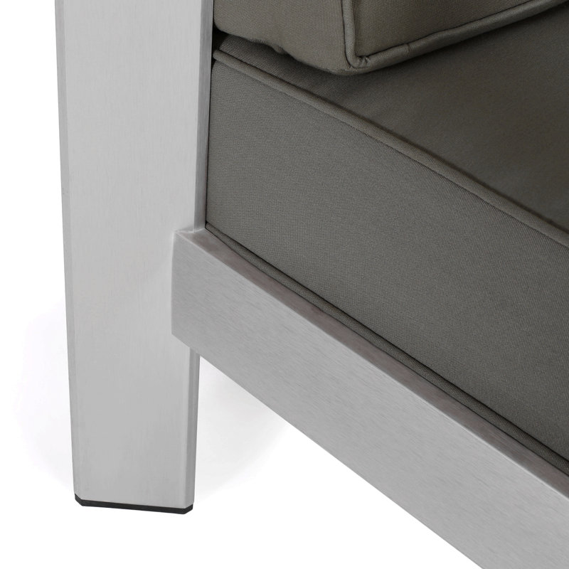 CHAISE CLUB MP1, Mélange de polyester gris