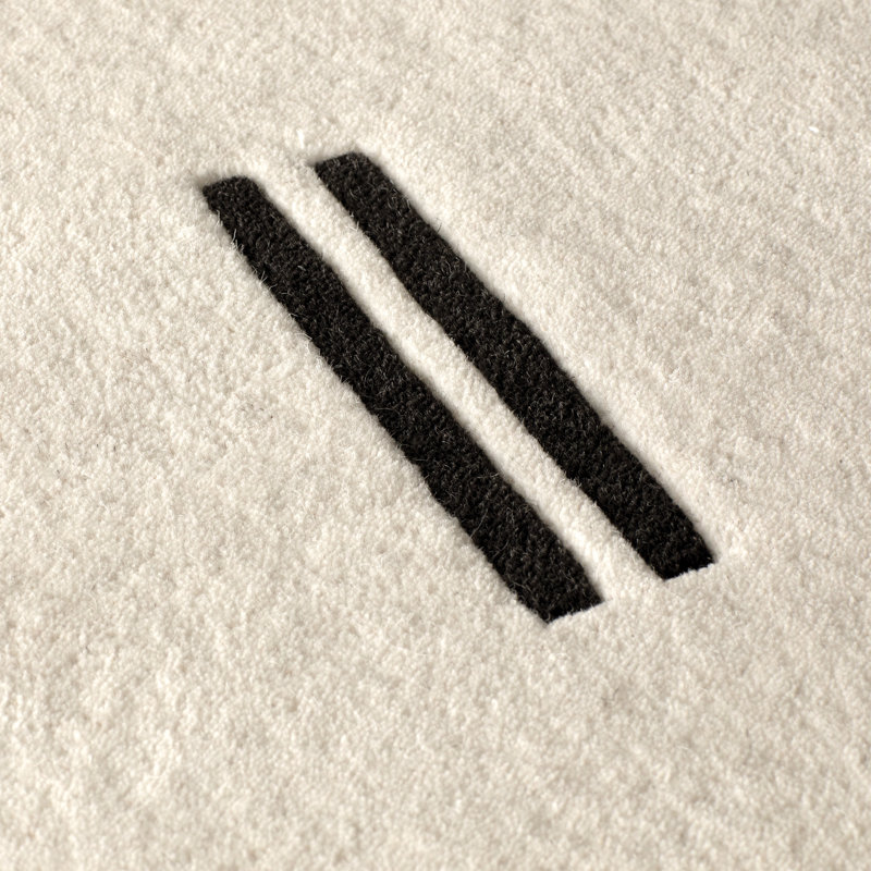 Tapis blanc Jason Wy Aurora, Rectangle 2 pi x 3 pi