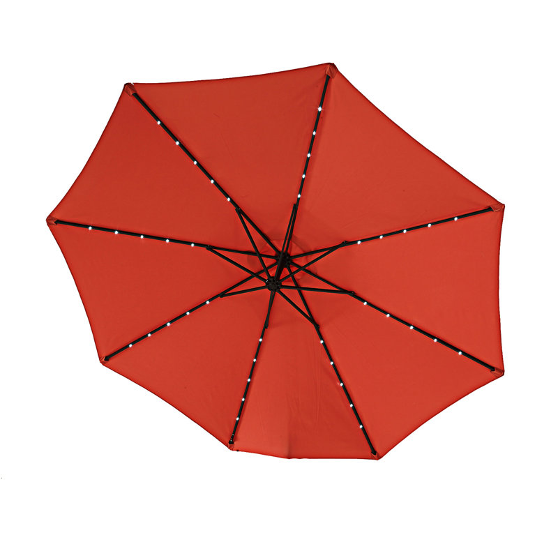 Parasol solaire solaire à DEL, Orange