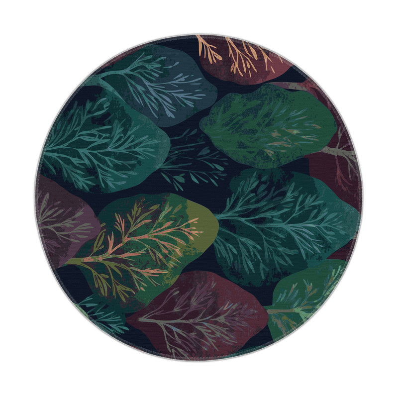 Twilight Arbor Indoor And Outdoor Area Rug, Round 5'