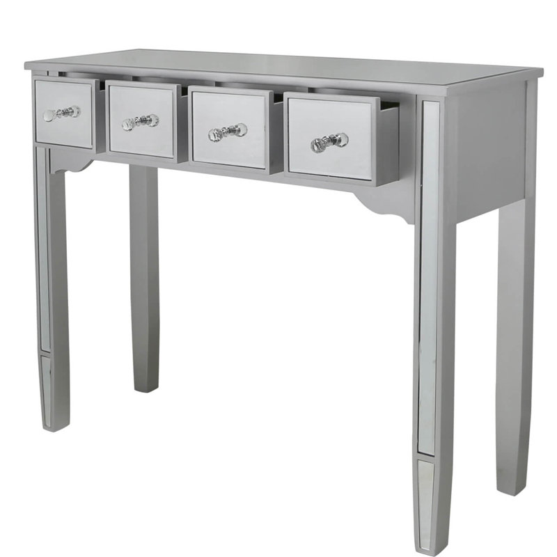 Holmfirth 100cm Glass Top Console Table