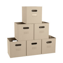 Small Cardboard Storage Box - Light brown - Home All