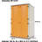 Decksplore 490 Gallons Double-Door Vertical Resin Storage Cabinet with Floor-101674920