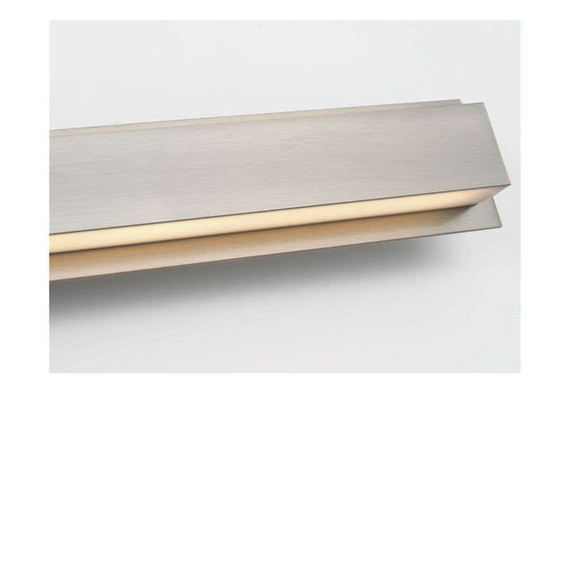 Meuble-lavabo 24 lumières Aro, Nickel brossé