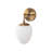 Vintage Copper Wall Lamp, 11.8 x 6.3 x 11.0 inches | Durable Metal Body with Glass Cap & Base Plate | Modern Scandinavian Design, E14 Socket (Max 15W) | Perfect for Glamorous Home & Hotel Decor-1140126672