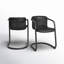 Chaise en cuir véritable Higbee-1953194716
