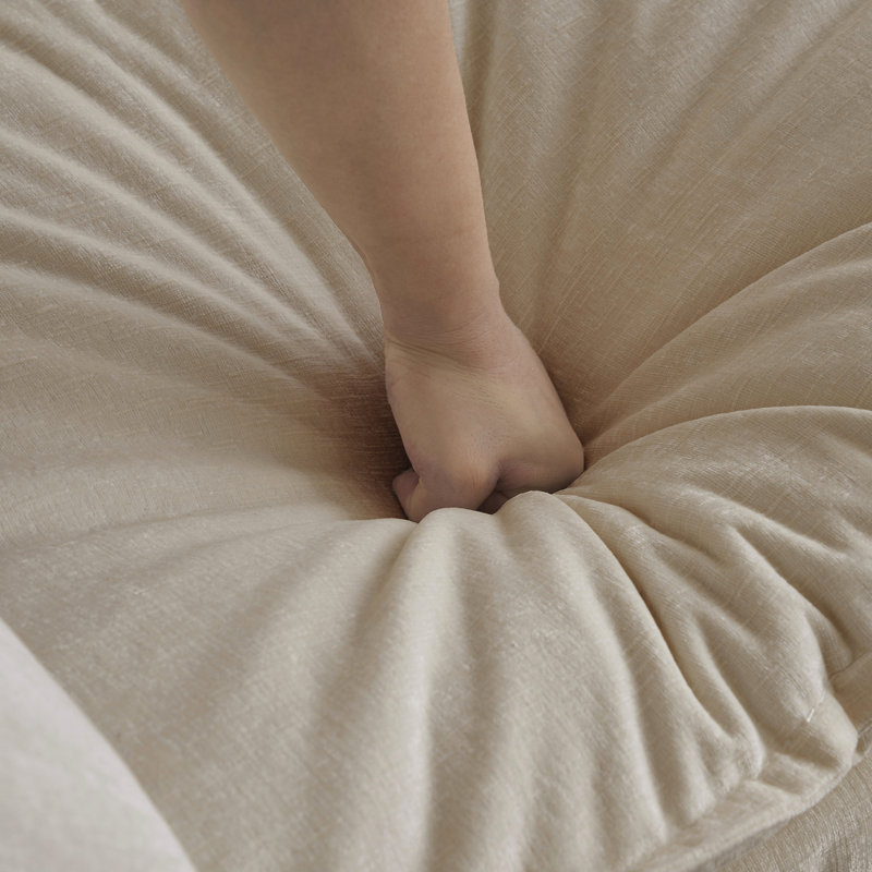Chenille avec, beige, matériau, assise confortable, expérience deux - doux et