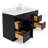 Abell 61'' Single Bathroom Vanity with White Quartz Top-94350885