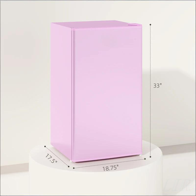 Mini réfrigérateur compact avec thermostat réglable et solutions de rangement polyvalentes, parfait pour les petits espaces et une organisation efficace.