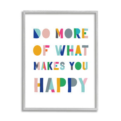 «What Makes You Happy Expression», impression texturée sur giclée encadrée par CAD Designs