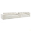 Canapé modulaire de style minimaliste de 129,5 po, ensemble de canapé en chenille infroissable à 6 places pour siège, combinaison libre de 2 PC, ensemble de canapé en forme de L moderne pour le salon, aucun assemblage requis