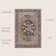 Sarok Ornate Medallion Machine-Washable Beige/Blue Rug