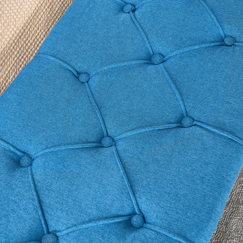 66.9‘’ Upholstered Storage Bench, Blue