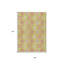 Tapis extérieur lavable à médaillon floral 5 pi x 8 pi vert lime