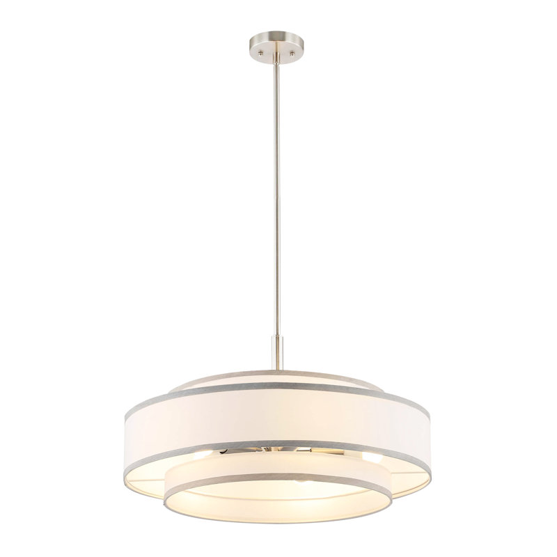 Aasim 5 - Light Dimmable Chandelier, Brushed Nickel