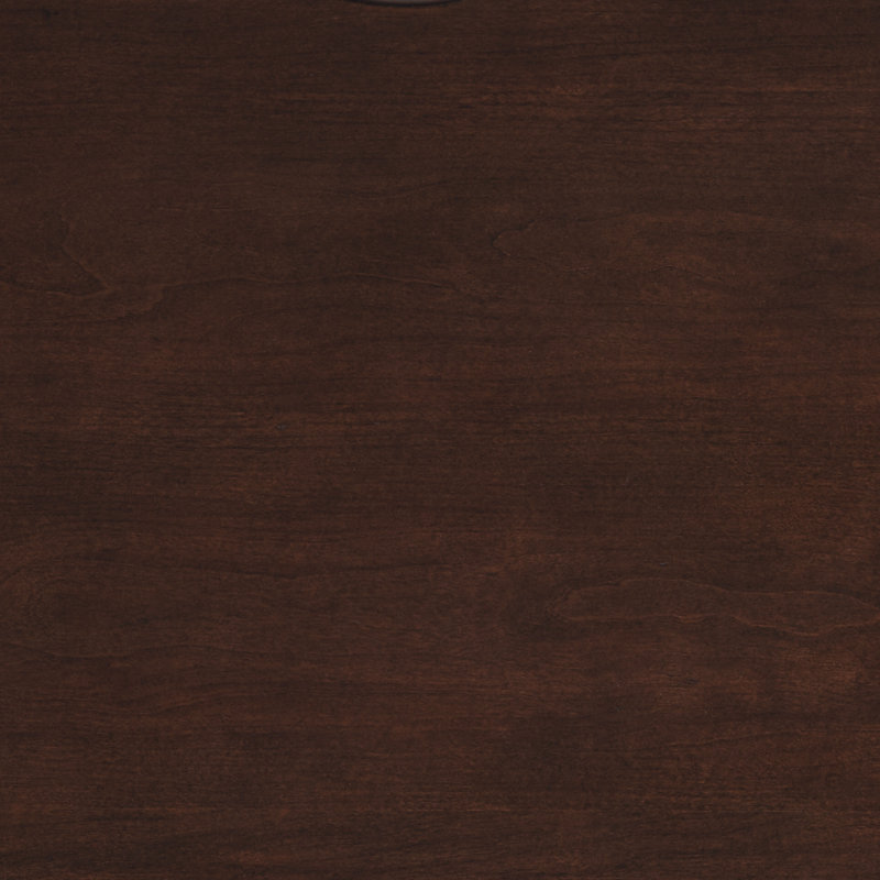 Lit en bois massif avec tête de lit Annalia, Grand, Dark Walnut