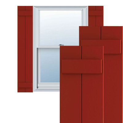 True Fit PVC Two Board Joined Board-n-Batten Shutters