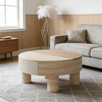Table basse à plateau relevable
