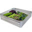 Lit de jardin surélevé en acier galvanisé Rondrick - argenté - l 4 pi x P 4 pi x H 1 pi-1817885145-1813317725
