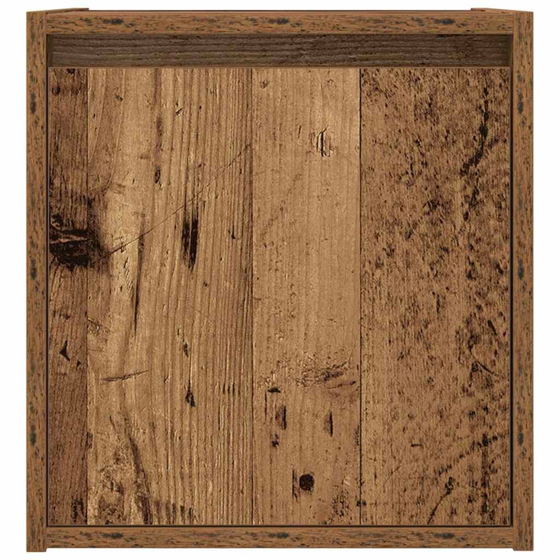 Wall-Mounted Bedside Cabinet 38X34x40 Cm, Old Wood, 1