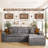 Alcala 130" L-Shaped Modular Sectional Sofa-600364970