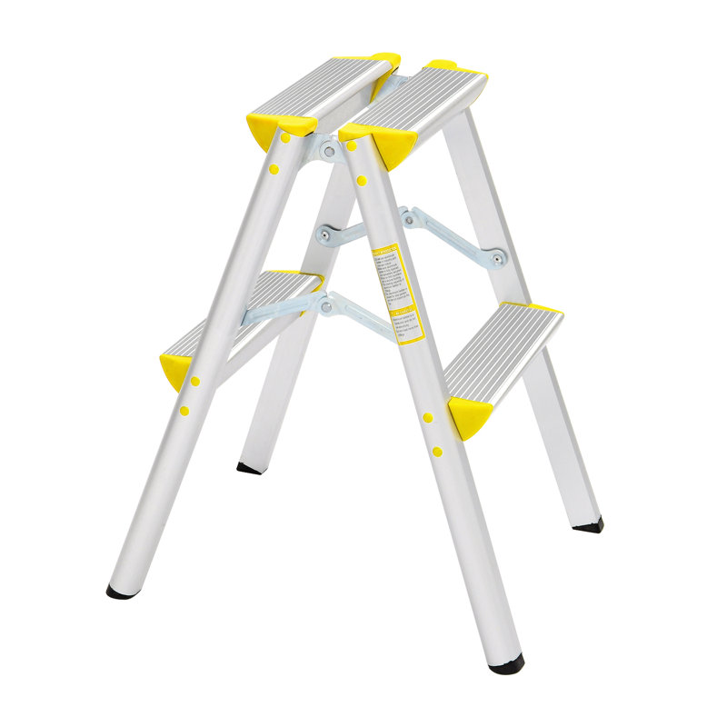 2 - Step Aluminum Lightweight Folding Small Step Ladder