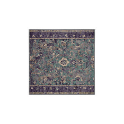 Machine Washable Gray Area Rug