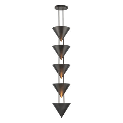 Versus 10-in Brass Pendant