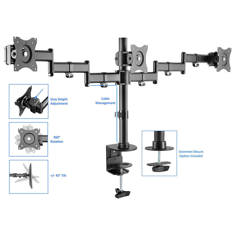 Rocelco Multi-Screen Desktop Mount