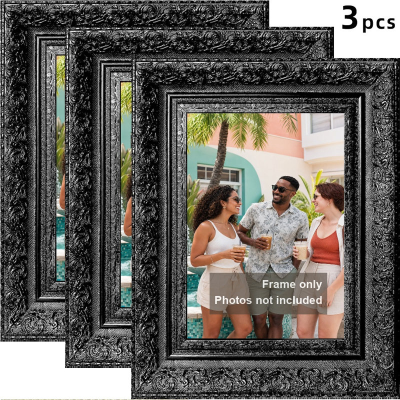 Cadre photo noir 3 pièces 11 po x 14 po Clean Line