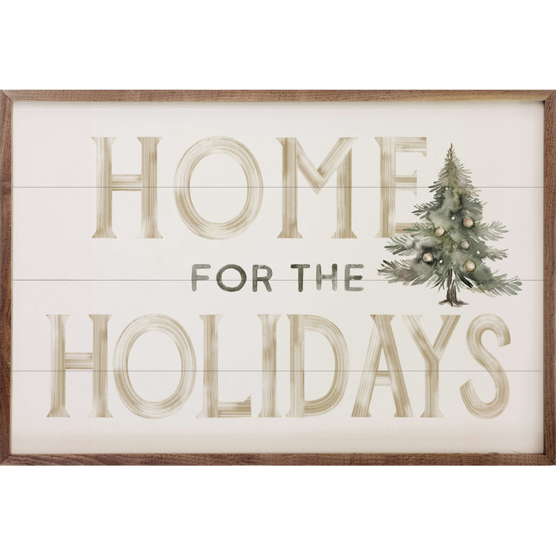 Home For The Holiday - blanc, H 16 po x l 24 po