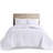 White 3 Piece Bedspread King/ King - Reversible Microfiber, Filled, , Marvelous, Machine Washable Size White, Comfortable,