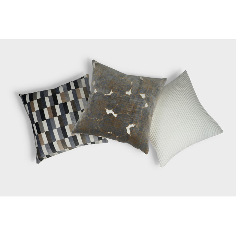 Mod Pop Pillow Cover & Insert, Granite, Square 20"