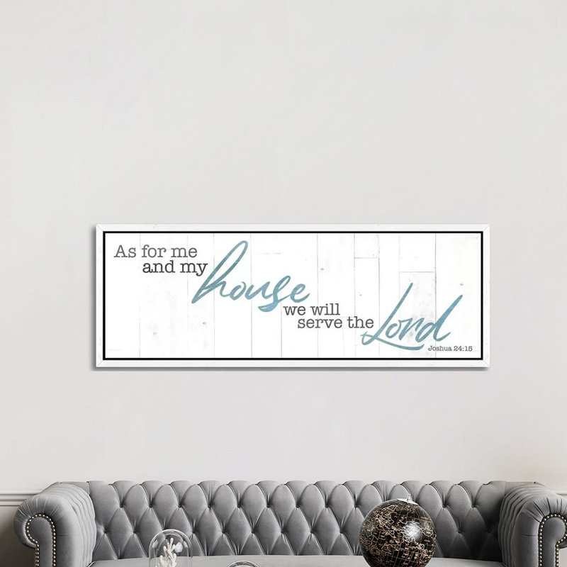 My House 1 Piece Panoramic Wall Art on Canvas, 50.8cm H x 152.4cm W x 3.81cm D, White Floater Framed