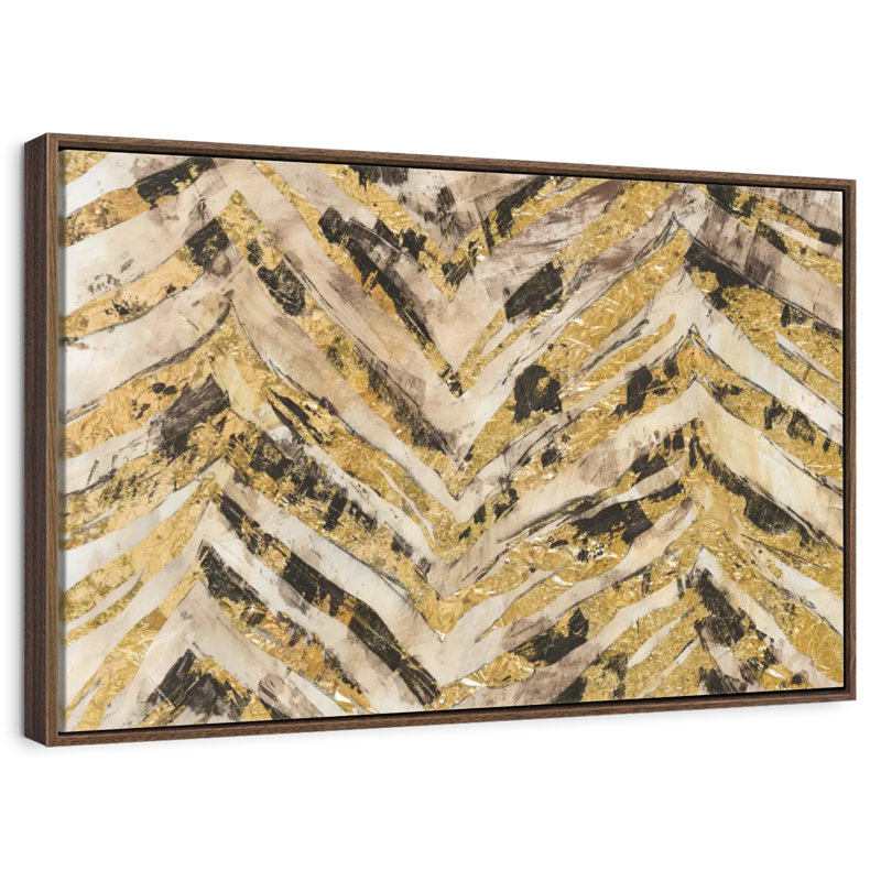 New Zebra II, Floating Frame Walnut, 31" X 21"